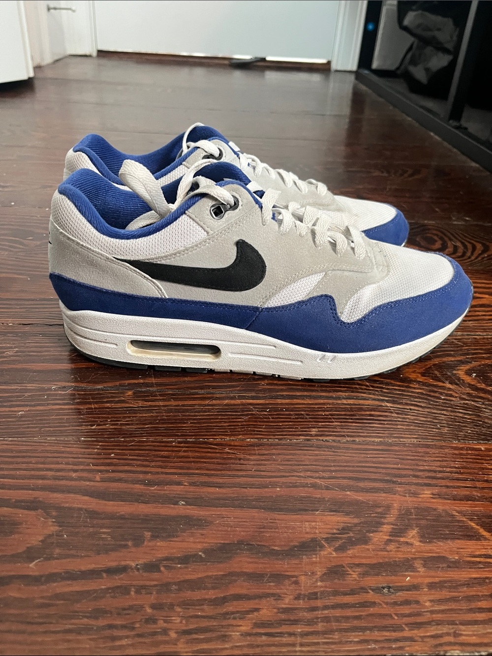 Nike Men’s Low-Top Sneakers in Grey, Blue & Black— NIKE AIRE MEM SIZE 10